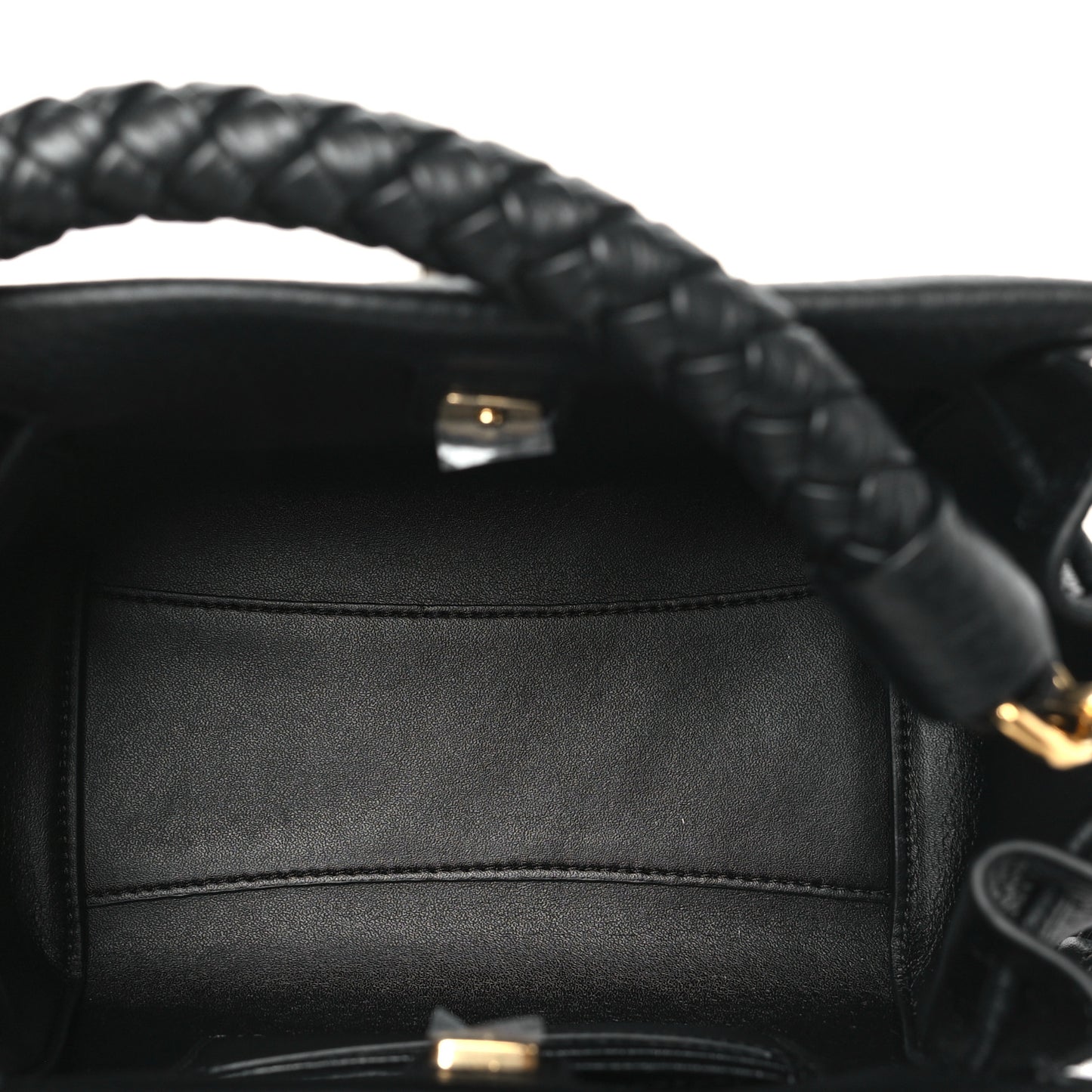 Heavy Grain Mini Iris Tote Black