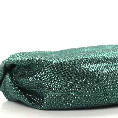 Bottega Veneta Crystal Embellished Satin Mini Hotfix Jodie Emerald 9 of 10