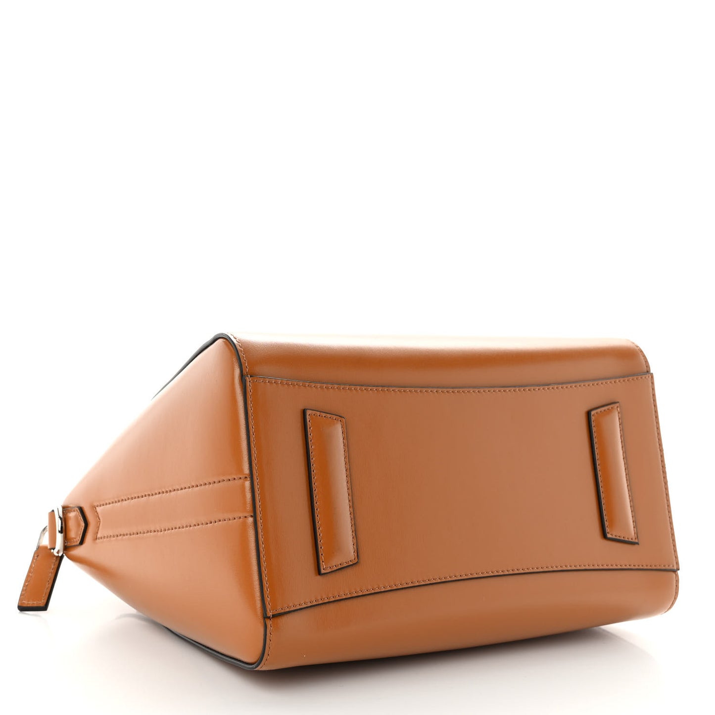 Shiny Lord Calfskin Small Antigona Camel