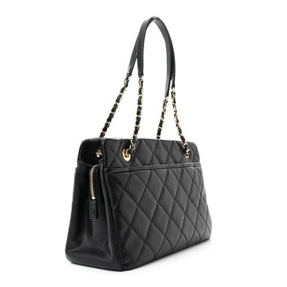 Chanel Caviar Quilted Timeless CC Soft Tote Black 3 of 13