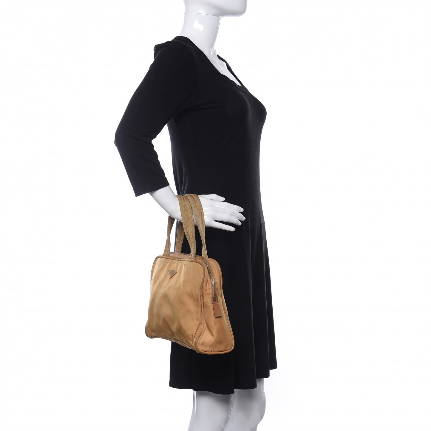 Tessuto Nylon Top Handle Bag