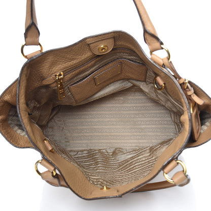 Prada Vitello Daino Side Pocket Tote Sughero 5 of 16