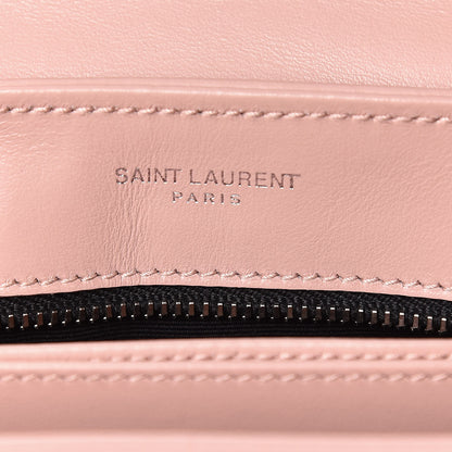 Saint Laurent Calfskin Y Quilted Monogram Toy Loulou Crossbody Bag Tender Pink 10 of 12