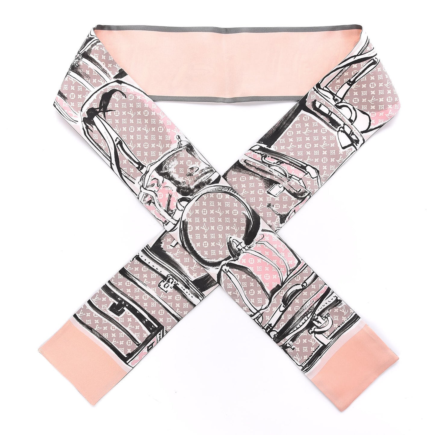 Silk Monogram Trunks Bandeau Rose Poudre