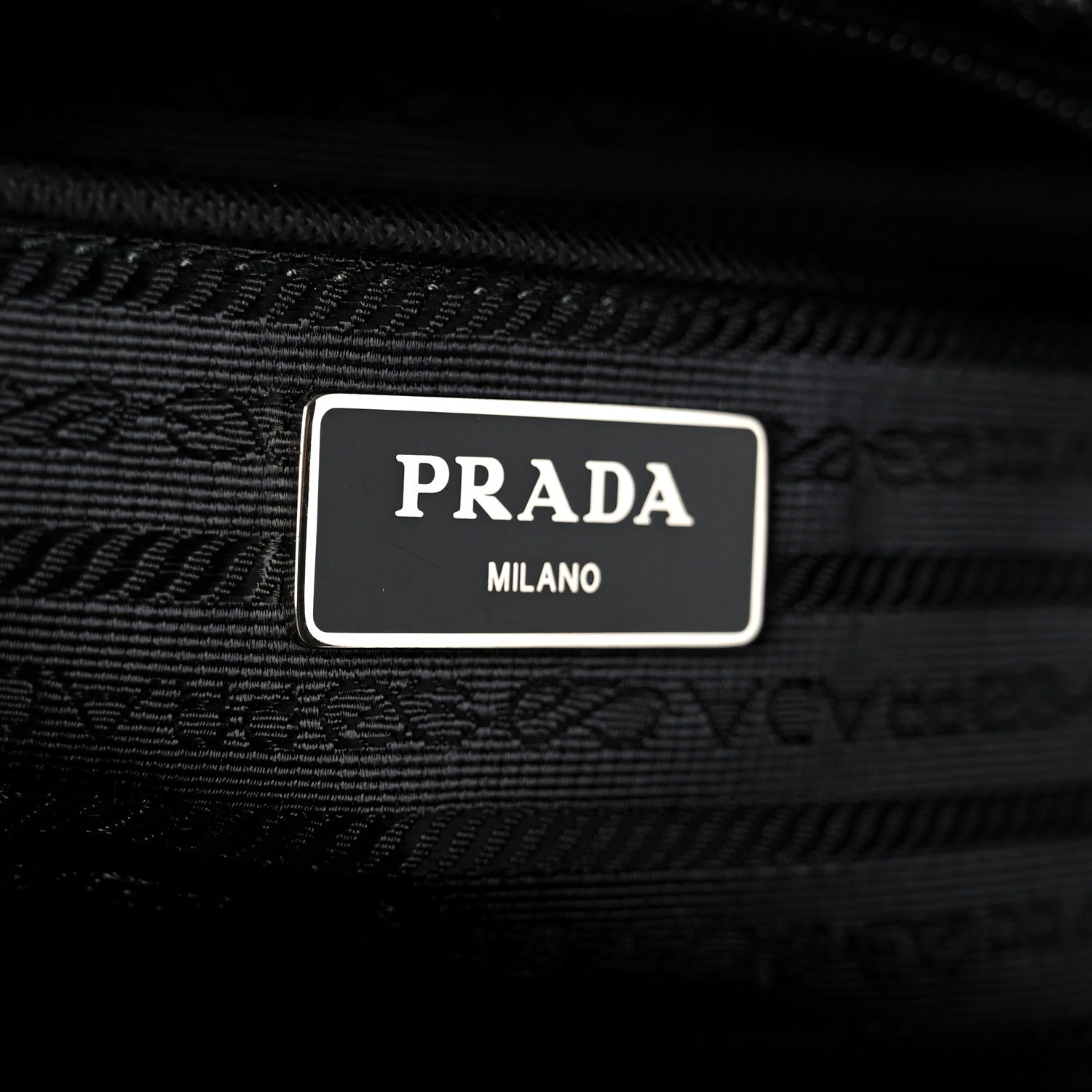 Prada Re-Nylon Vela Saffiano Pocket Double Buckle Messenger Shoulder Bag Black 6 of 10