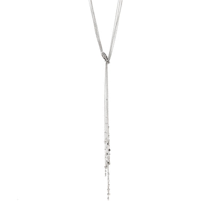 John Hardy Sterling Silver Sapphire Legends Naga Dragon Lariat Necklace 1 of 5