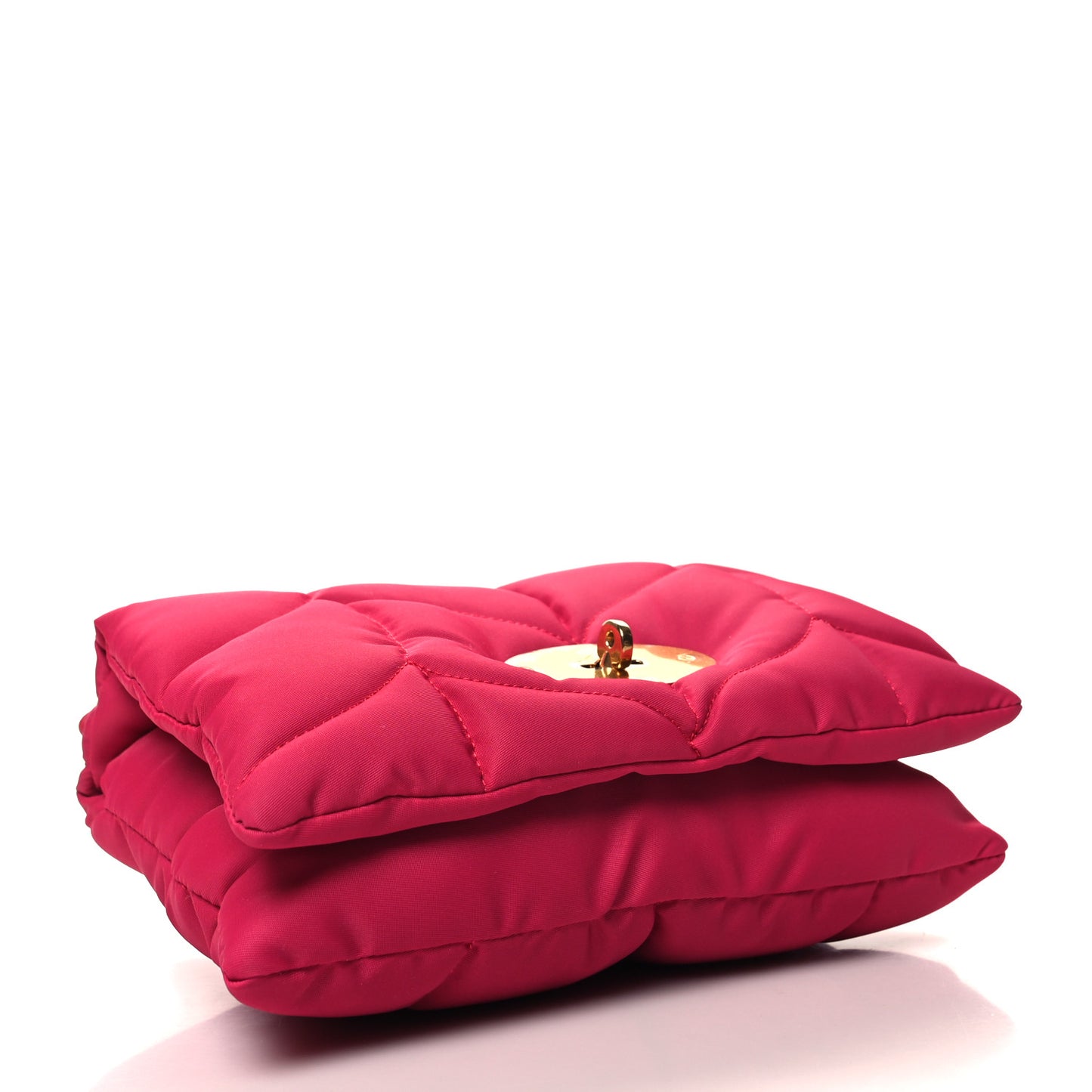 Recycled Nylon Quilted Little Softie Bag Mulberry Pink