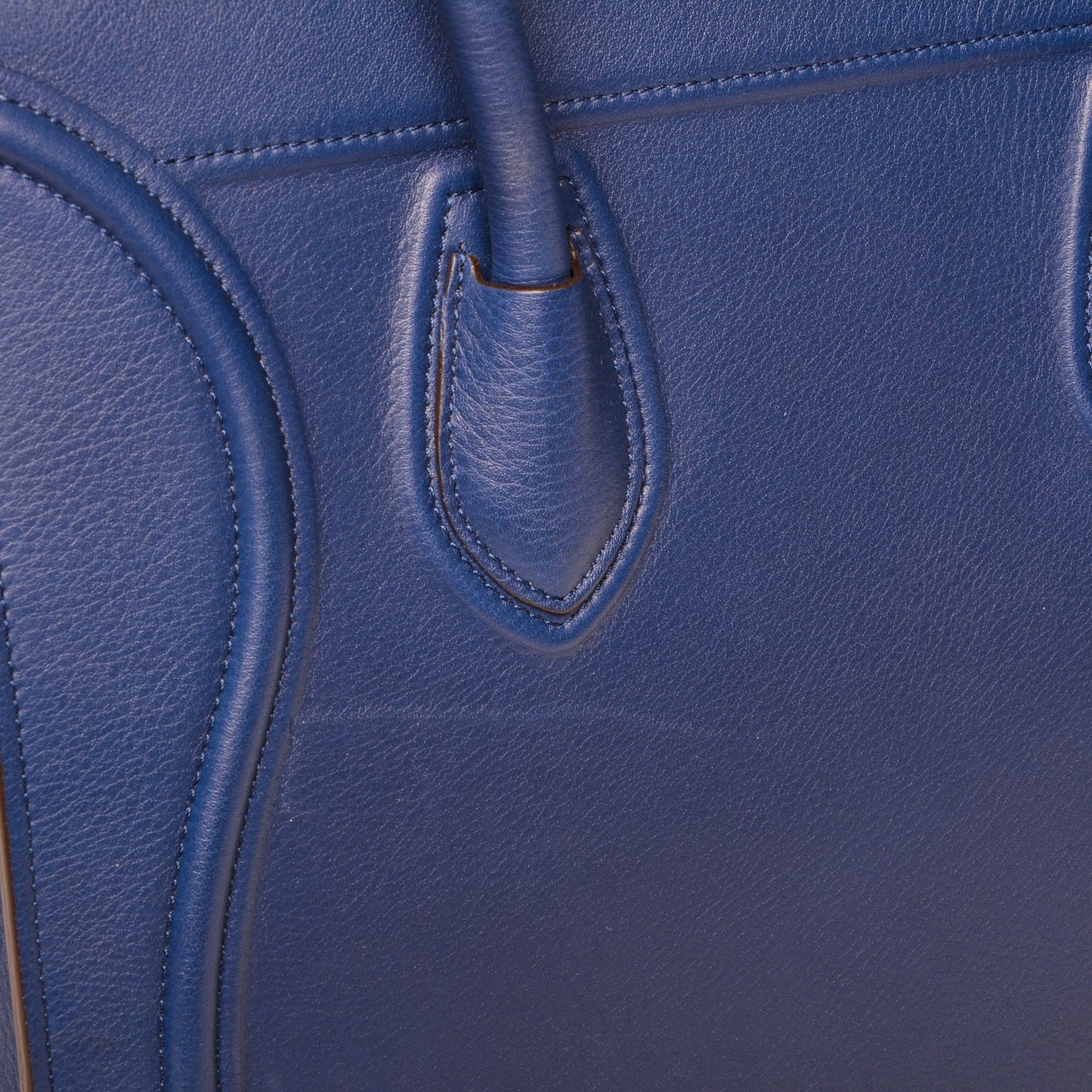 Supple Calfskin Medium Phantom Luggage Indigo
