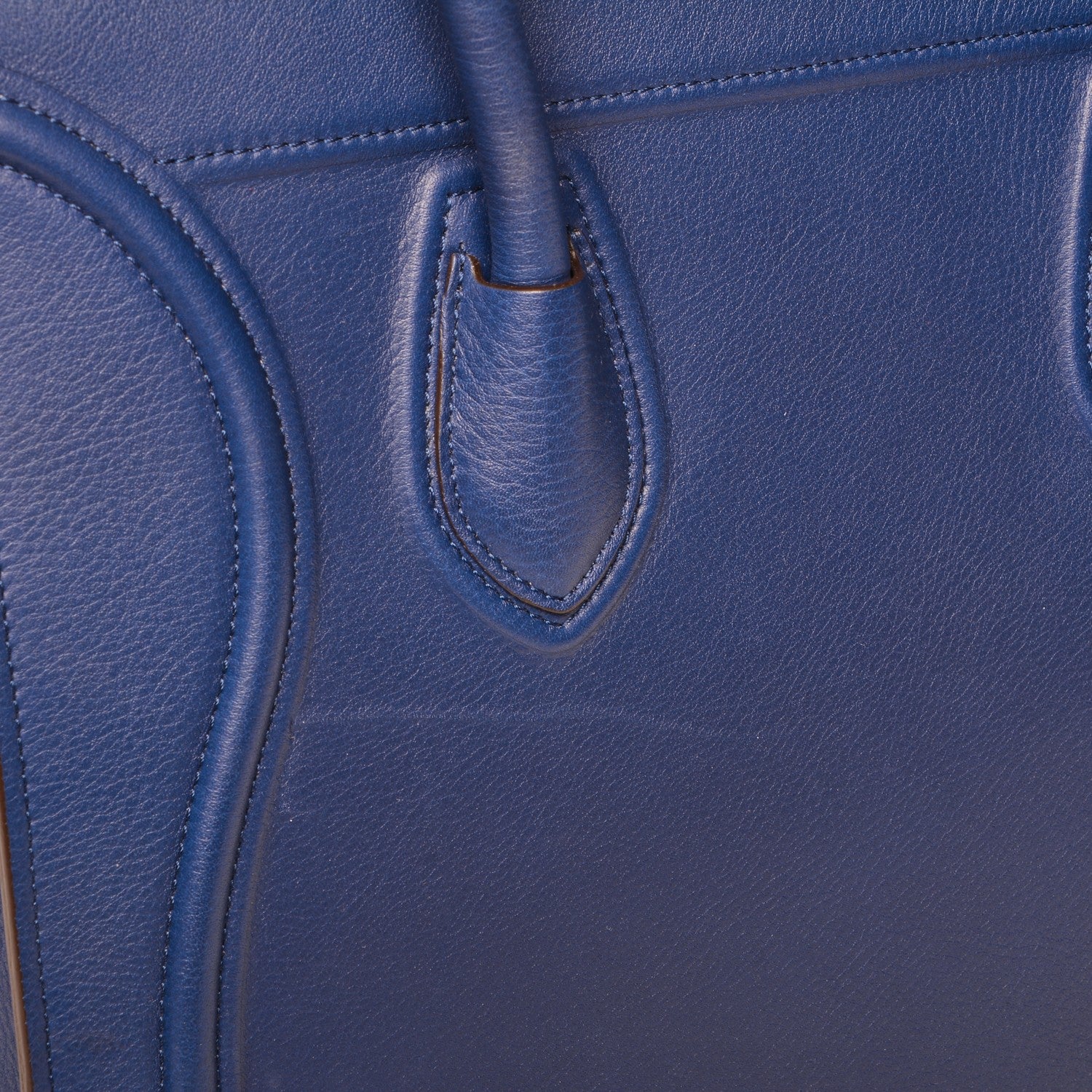 Celine Supple Calfskin Medium Phantom Luggage Indigo 6 of 7