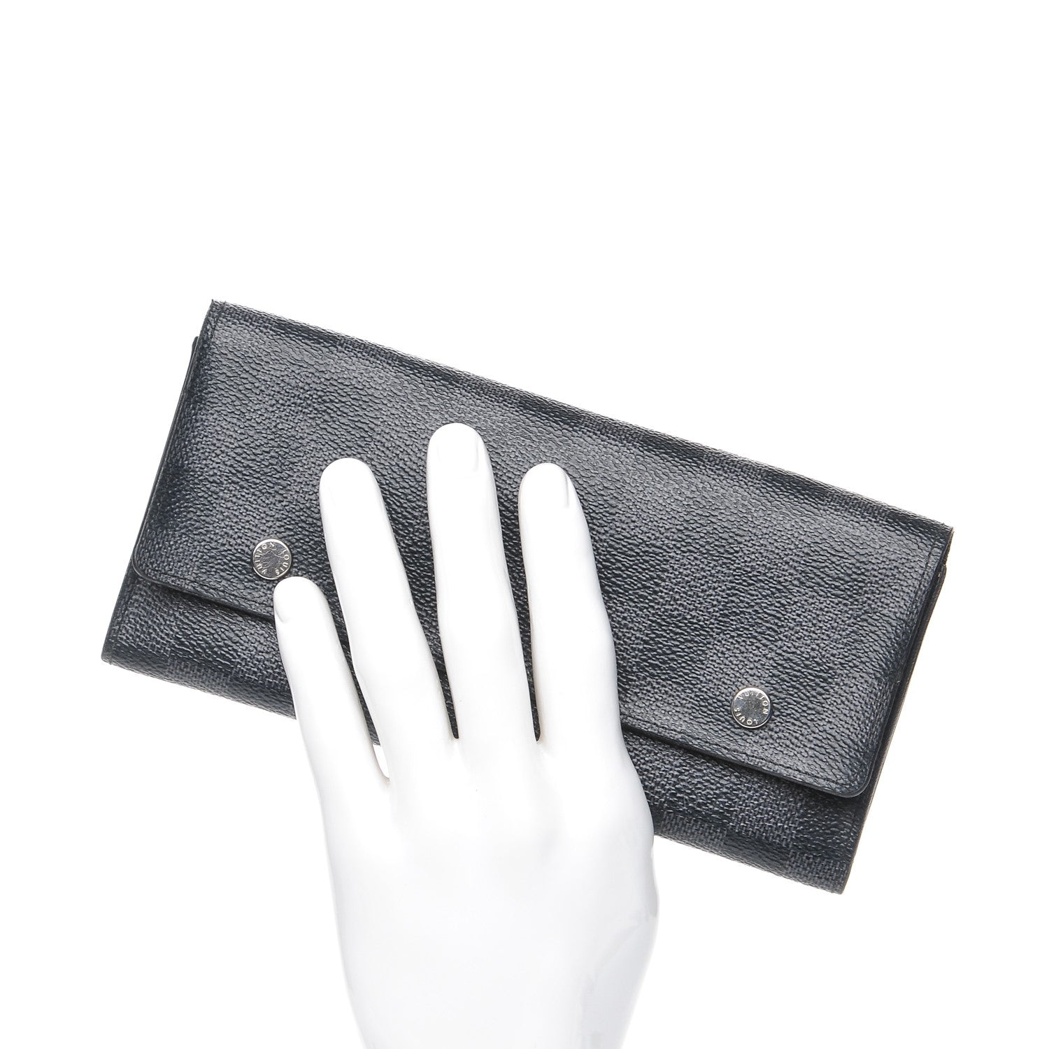 Louis Vuitton Damier Graphite Portefeuille Long Modulable Wallet 2 of 9