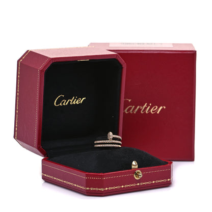 Cartier 18K Pink Gold Diamond Double Juste Un Clou Paved Ring 49 4.75 16 of 16