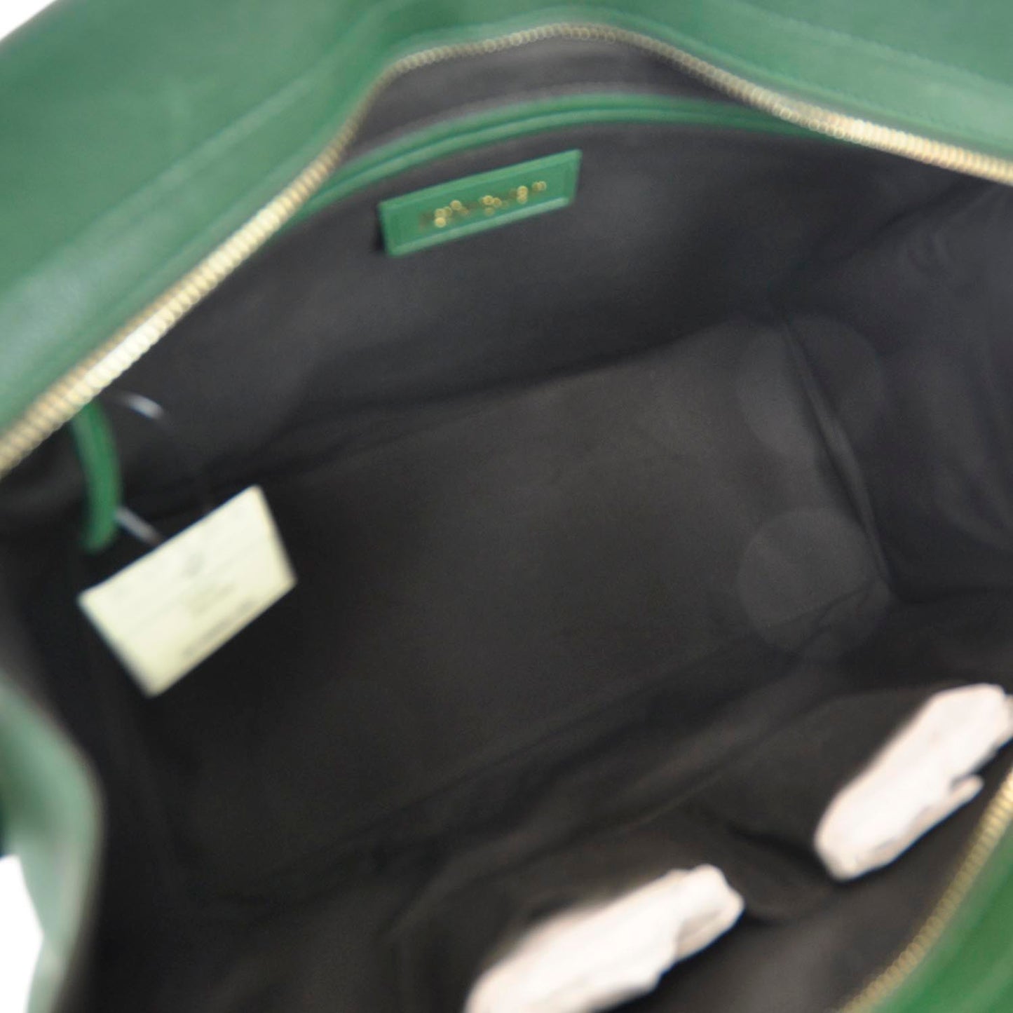 Leather Medium Cabas Chyc Green