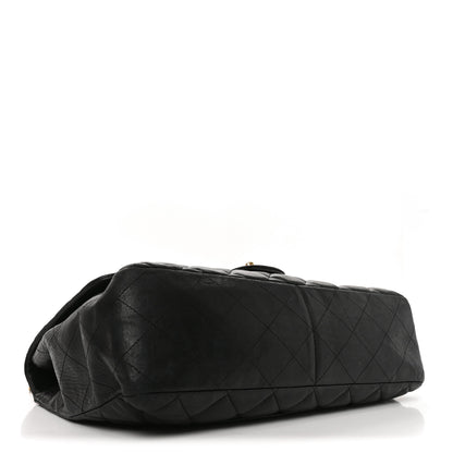 Chanel Lambskin Quilted Jumbo Single Flap Black 4 of 9