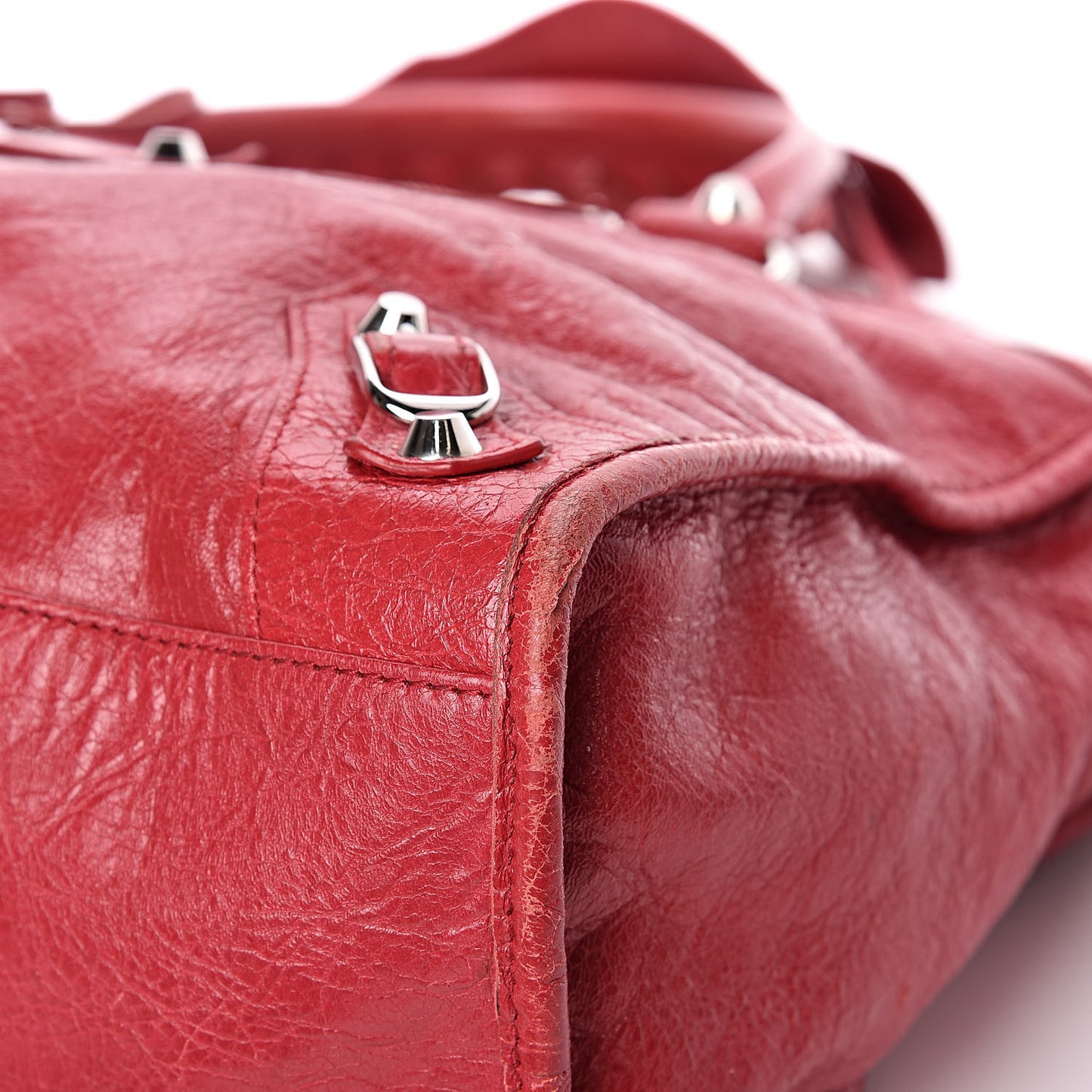 Agneau Classic Silver Hardware City Rouge Sapphire