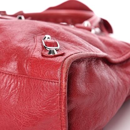 Balenciaga Agneau Classic Silver Hardware City Rouge Sapphire 9 of 12