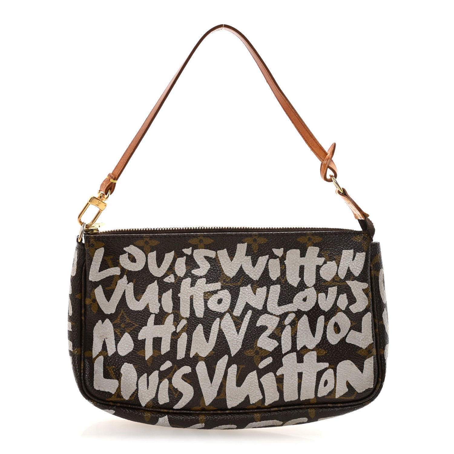 Louis Vuitton Monogram Graffiti Pochette Accessories Silver 1 of 8