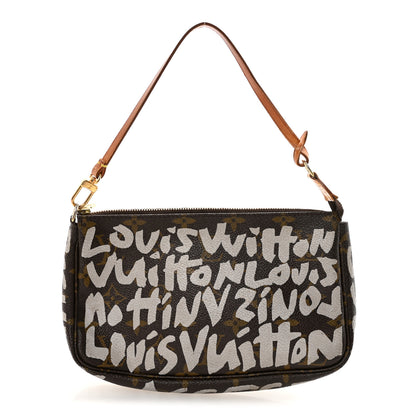 Louis Vuitton Monogram Graffiti Pochette Accessories Silver 1 of 8