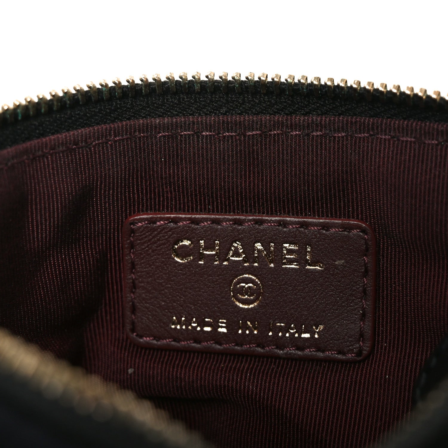 Chanel Wool Quilted Paris-Hamburg Charms Small Cosmetic Case Black 5 of 7