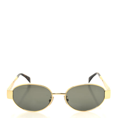 Celine Metal Triomphe 01 Sunglasses CL40235U Gold Green 2 of 7
