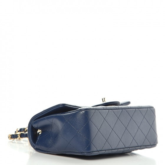 Chanel Caviar Quilted Mini Rectangular Flap Navy 4 of 15