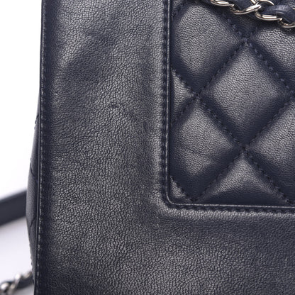 Chanel Sheepskin Quilted Medium Vintage Mademoiselle Flap Dark Navy 11 of 18