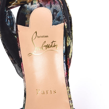 Christian Louboutin Lurex Atlantide Eloise Du Desert 100 Pumps 39.5 Black Multicolor 7 of 10