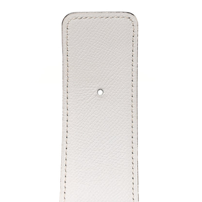 Hermes Epsom 42mm Belt Strap Colvert Blanc White 4 of 9