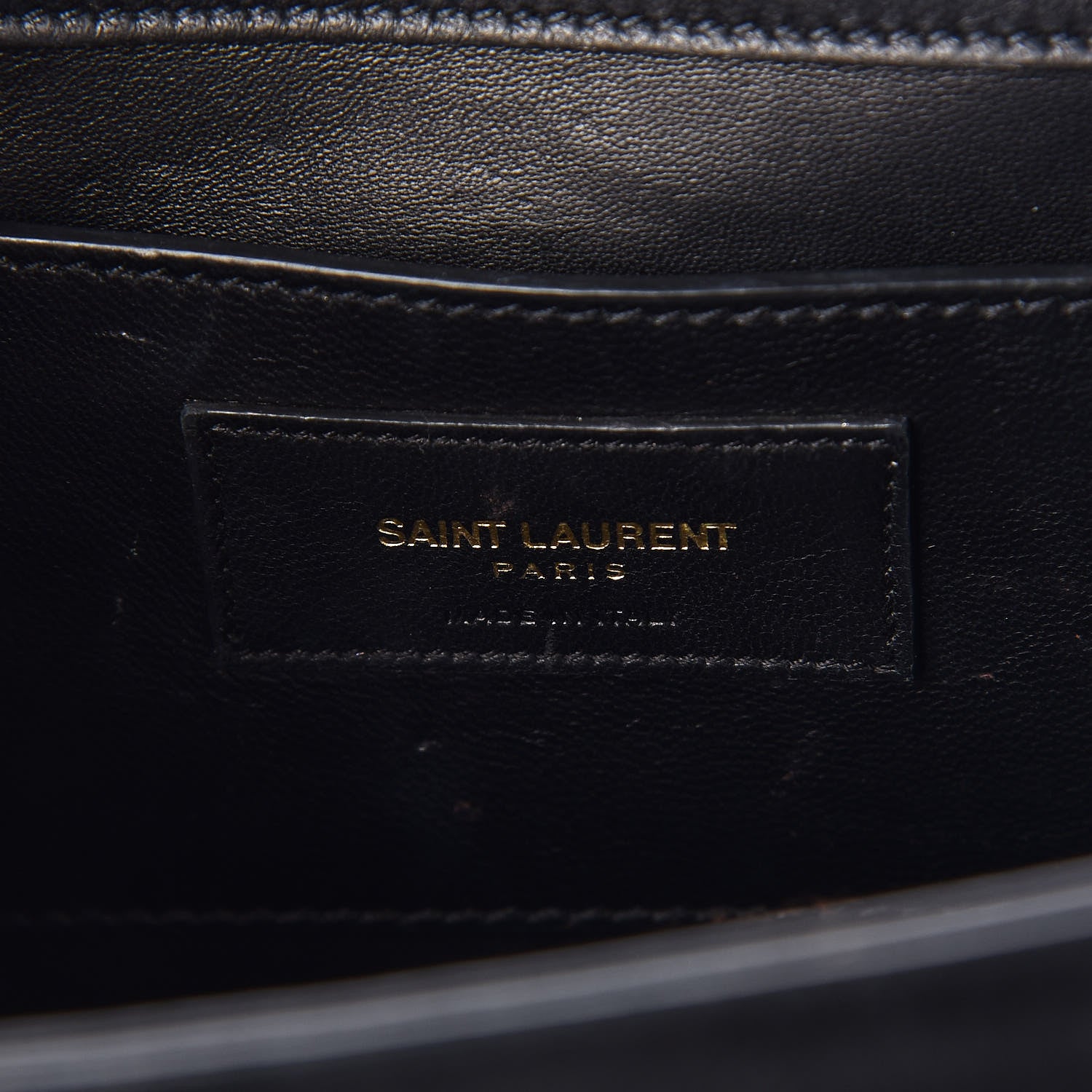 Saint Laurent Suede Medium Classic Monogram Kate Tassel Satchel Black 7 of 9