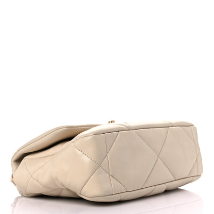 Chanel Lambskin Quilted Medium Chanel 19 Flap Light Beige 4 of 11