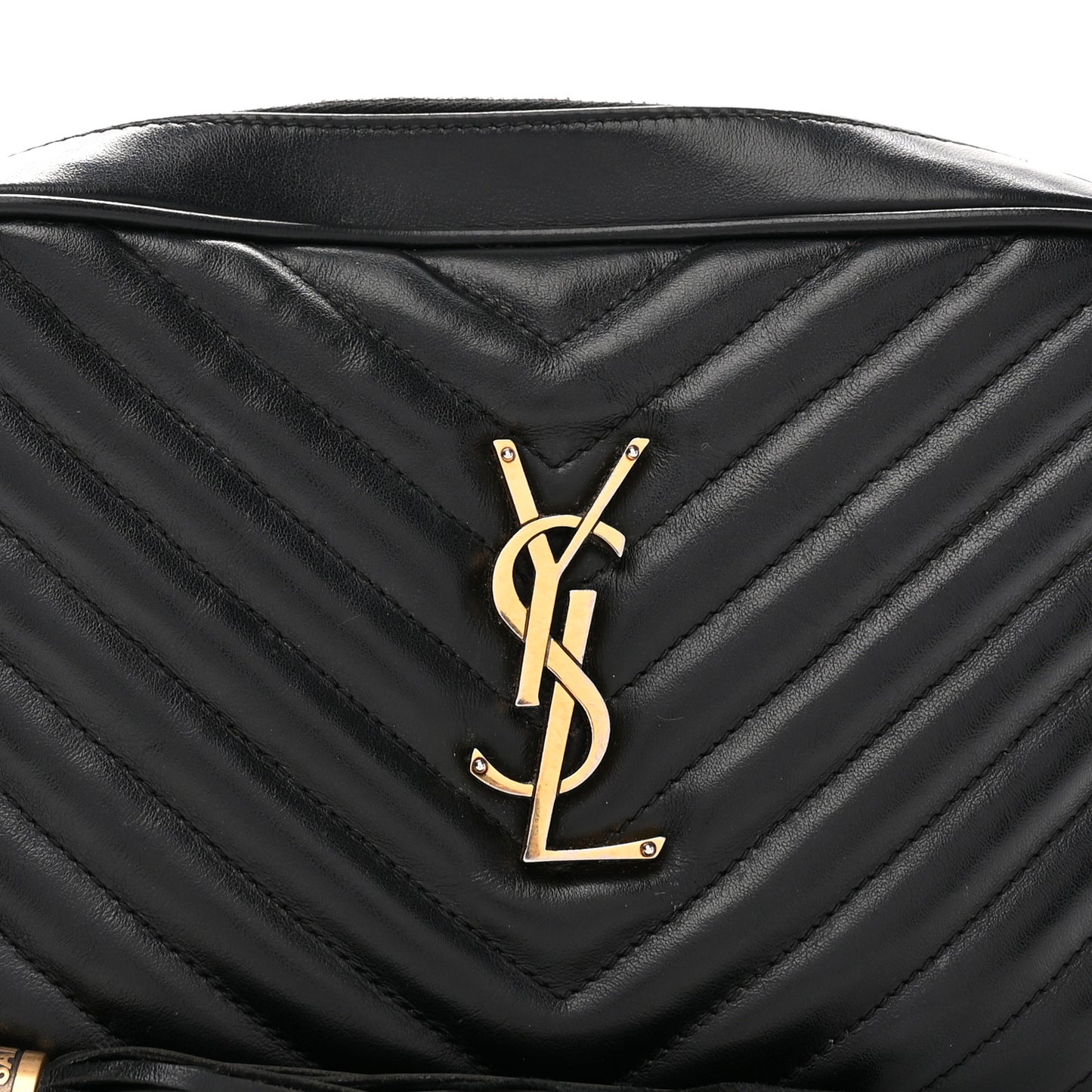 Calfskin Matelasse Monogram Lou Camera Bag Black