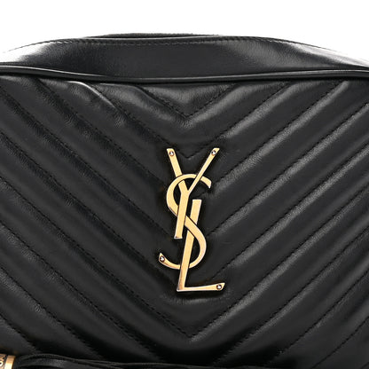 Saint Laurent Calfskin Matelasse Monogram Lou Camera Bag Black 8 of 14