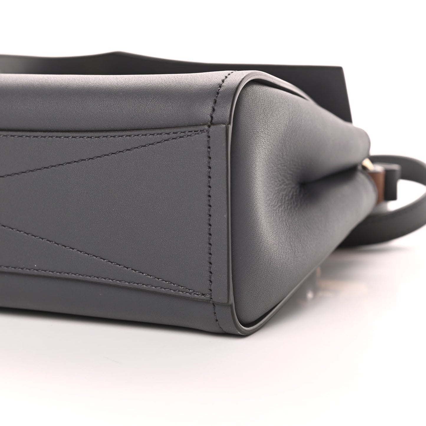 Calfskin Mini Mystic Shoulder Bag Storm Grey