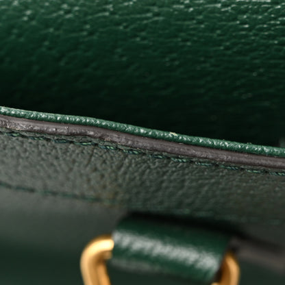 Gucci X Adidas Textured Dollar Calfskin Stripe Studded Maxi Diana Tote Bag Vintage Green Multicolor 39 of 43