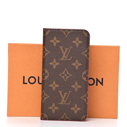 Louis Vuitton Monogram iPhone XS Max Folio Case Rose Pop 7 of 7