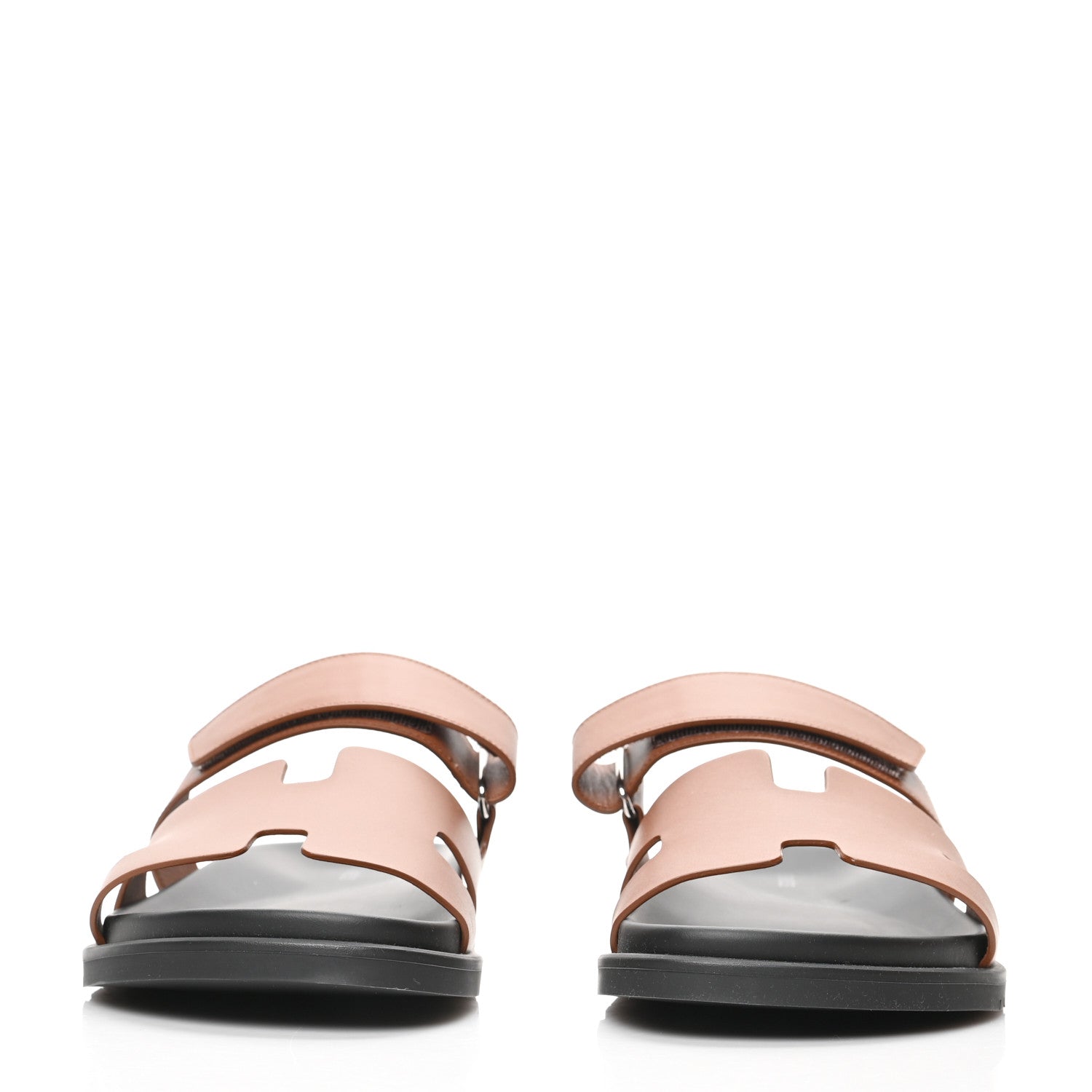 Hermes Calfskin Mens Chypre Sandals 43.5 Gold 2 of 9