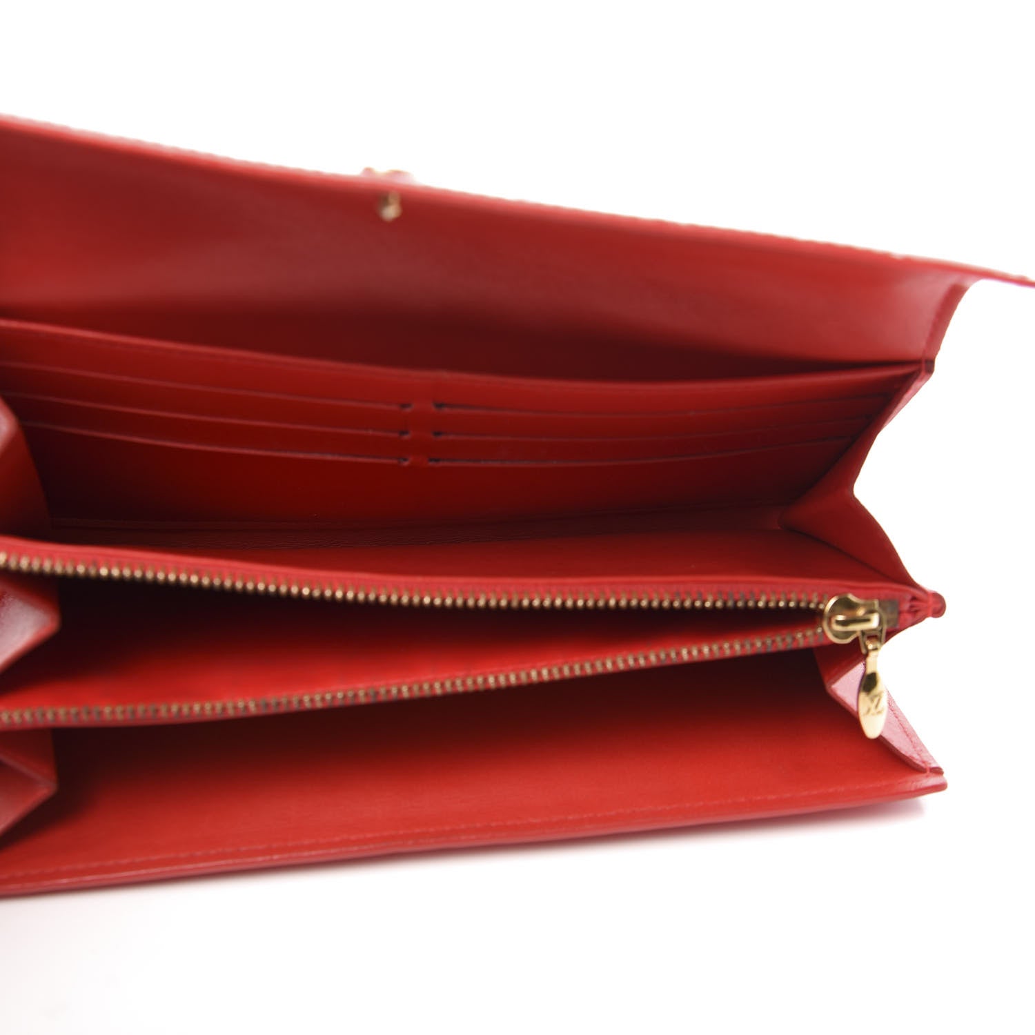 Louis Vuitton Vernis Sarah Wallet Rouge Grenadine 5 of 11