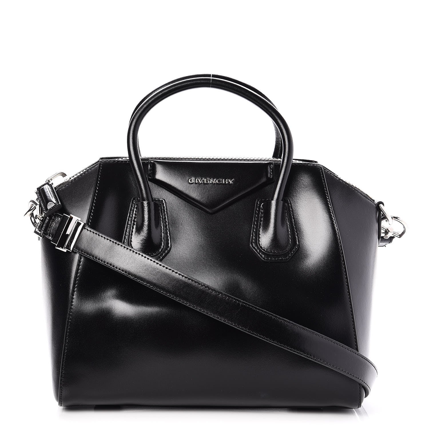 Givenchy Shiny Lord Calfskin Small Antigona Black 1 of 7