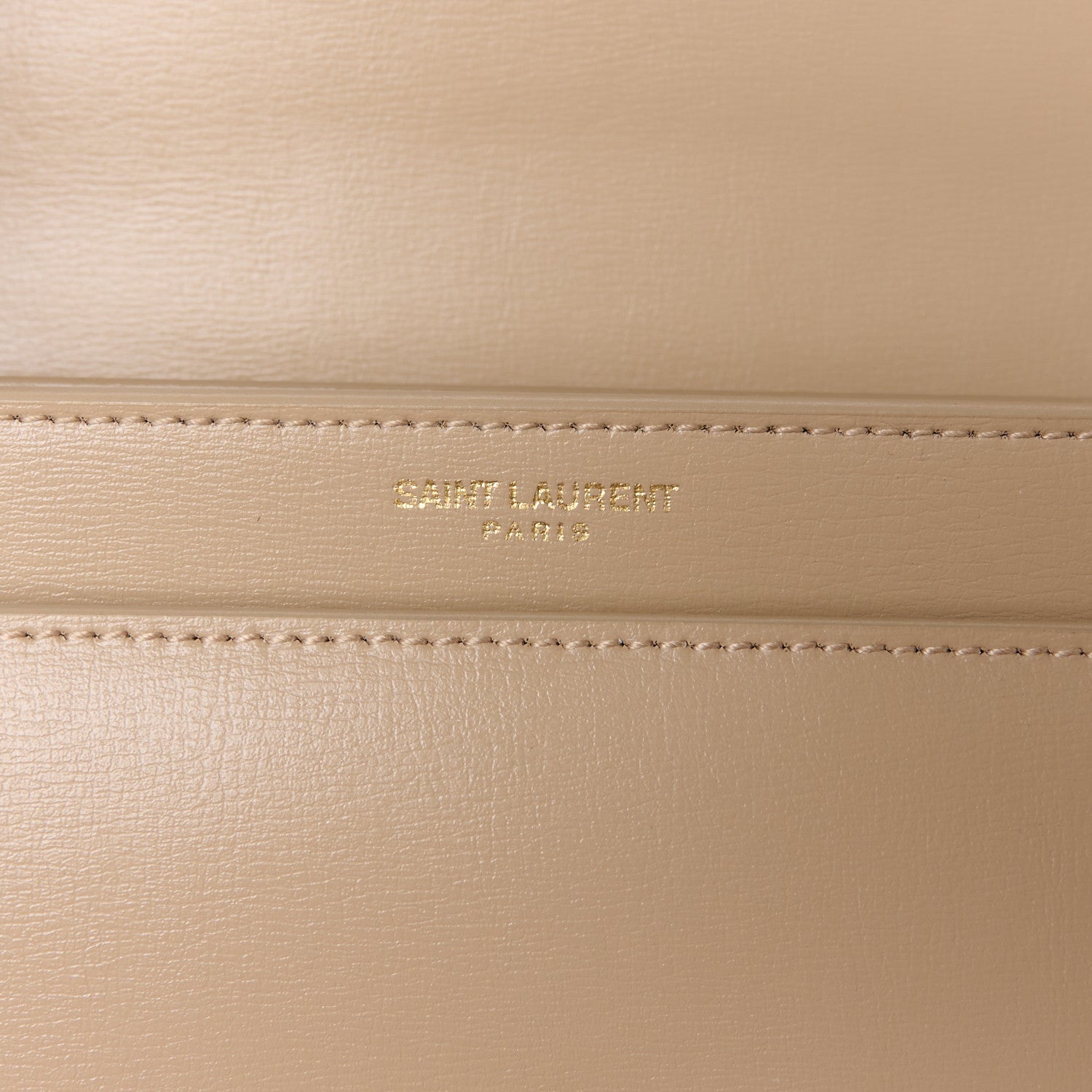 Saint Laurent Calfskin Medium Monogram Sunset Dark Beige 6 of 13