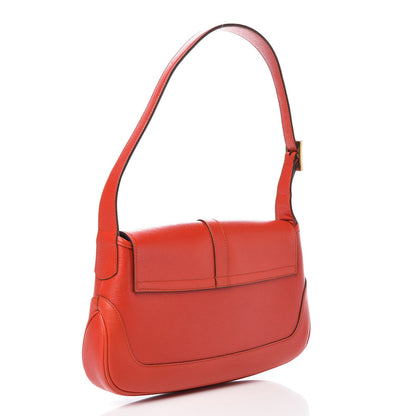Gucci Calfskin Small Jackie O Hobo Red 3 of 10