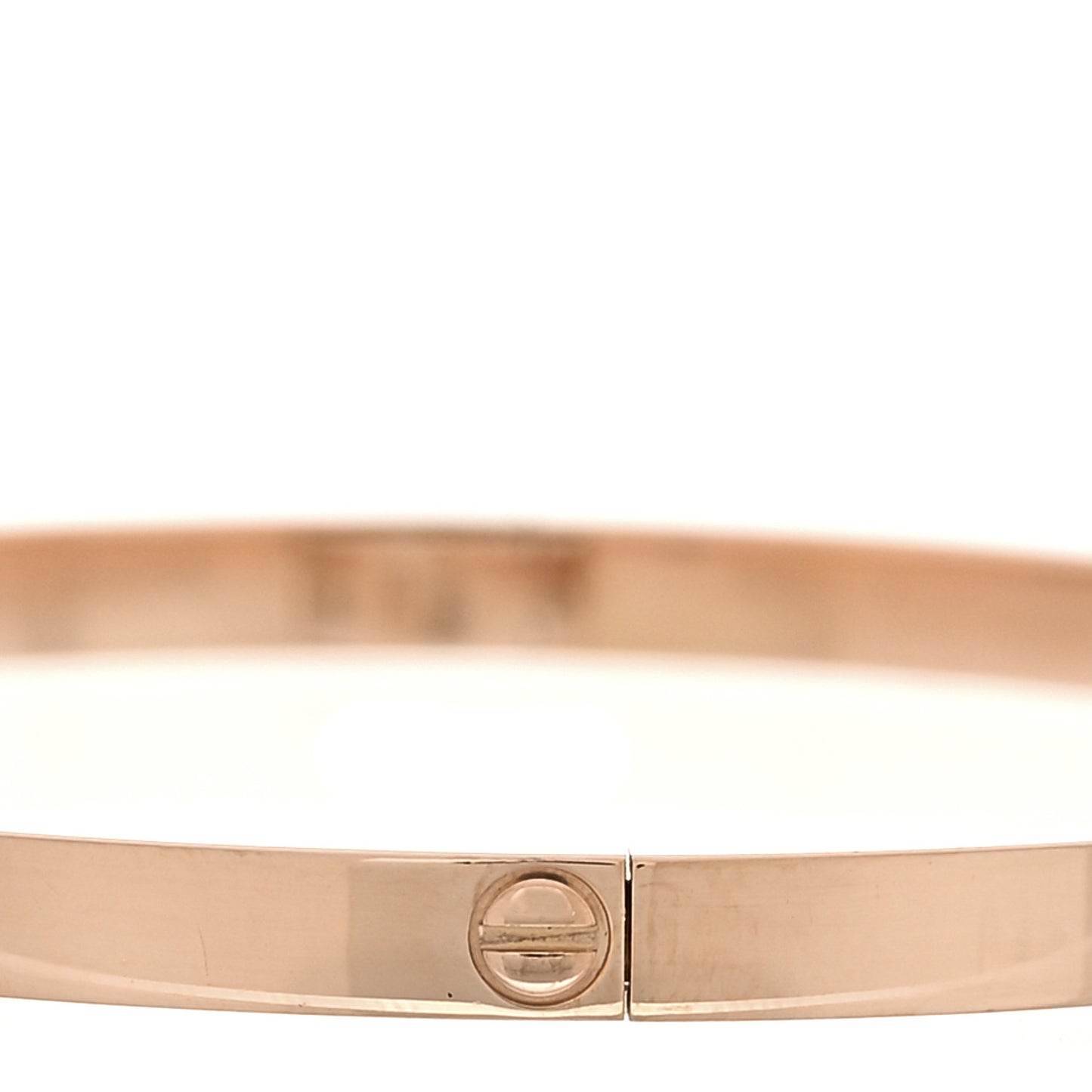 18K Pink Gold 6 Diamond Small LOVE Bracelet 18