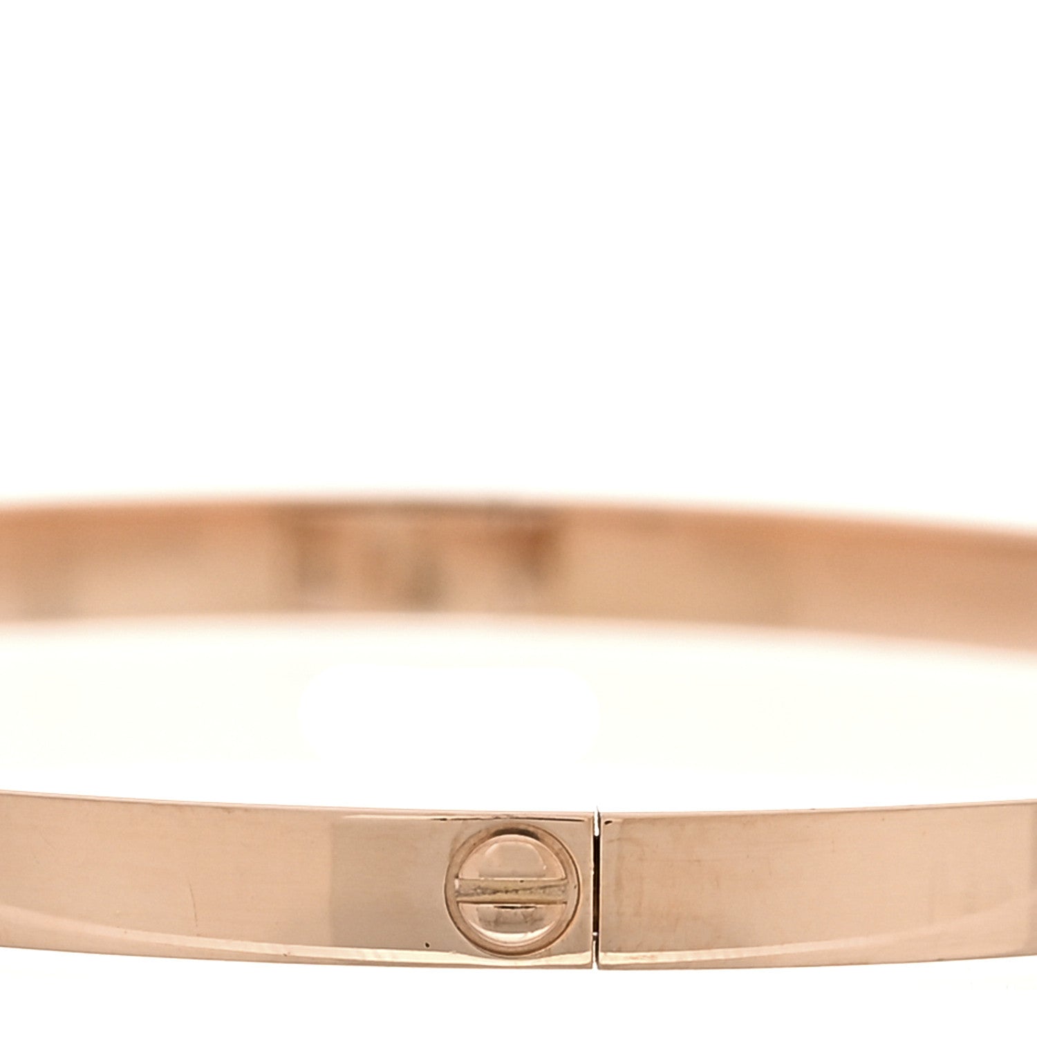 Cartier 18K Pink Gold 6 Diamond Small LOVE Bracelet 18 4 of 9