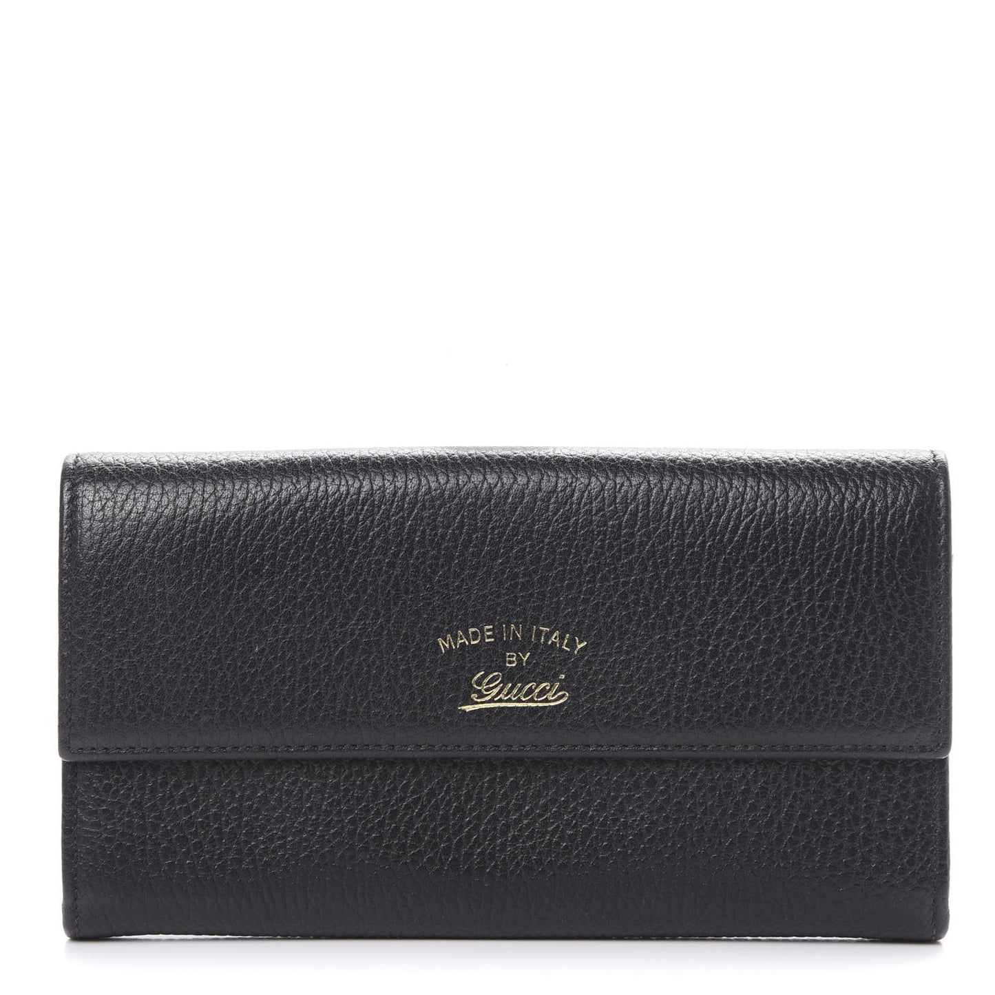 Dollar Calfskin Swing Continental Wallet Black