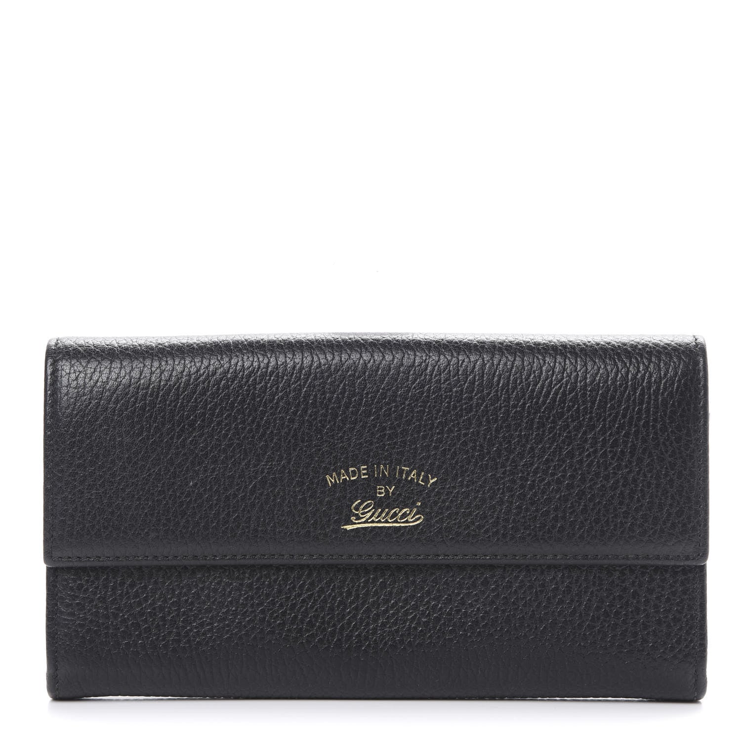 Gucci Dollar Calfskin Swing Continental Wallet Black 1 of 8