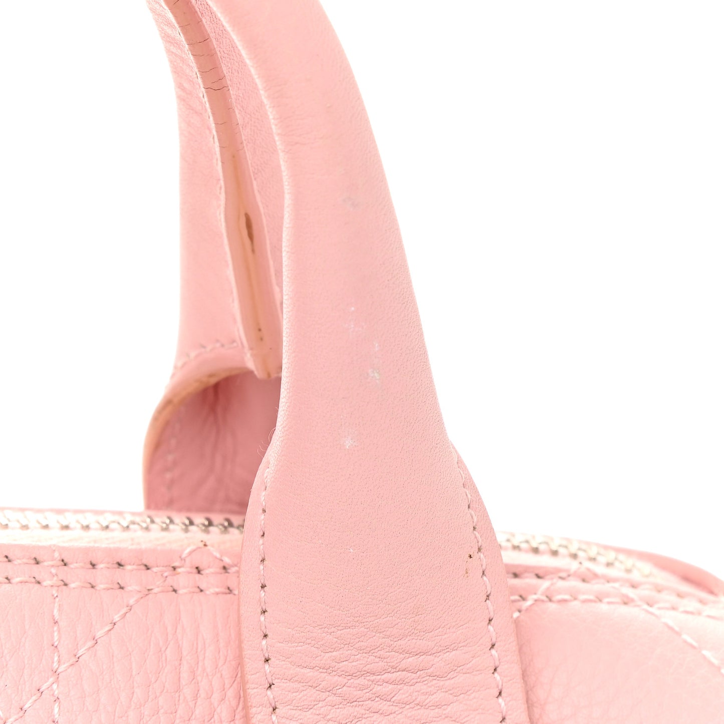 Calfskin Cannage Handbag Pink