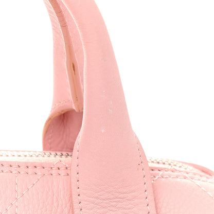 Christian Dior Calfskin Cannage Handbag Pink 12 of 13