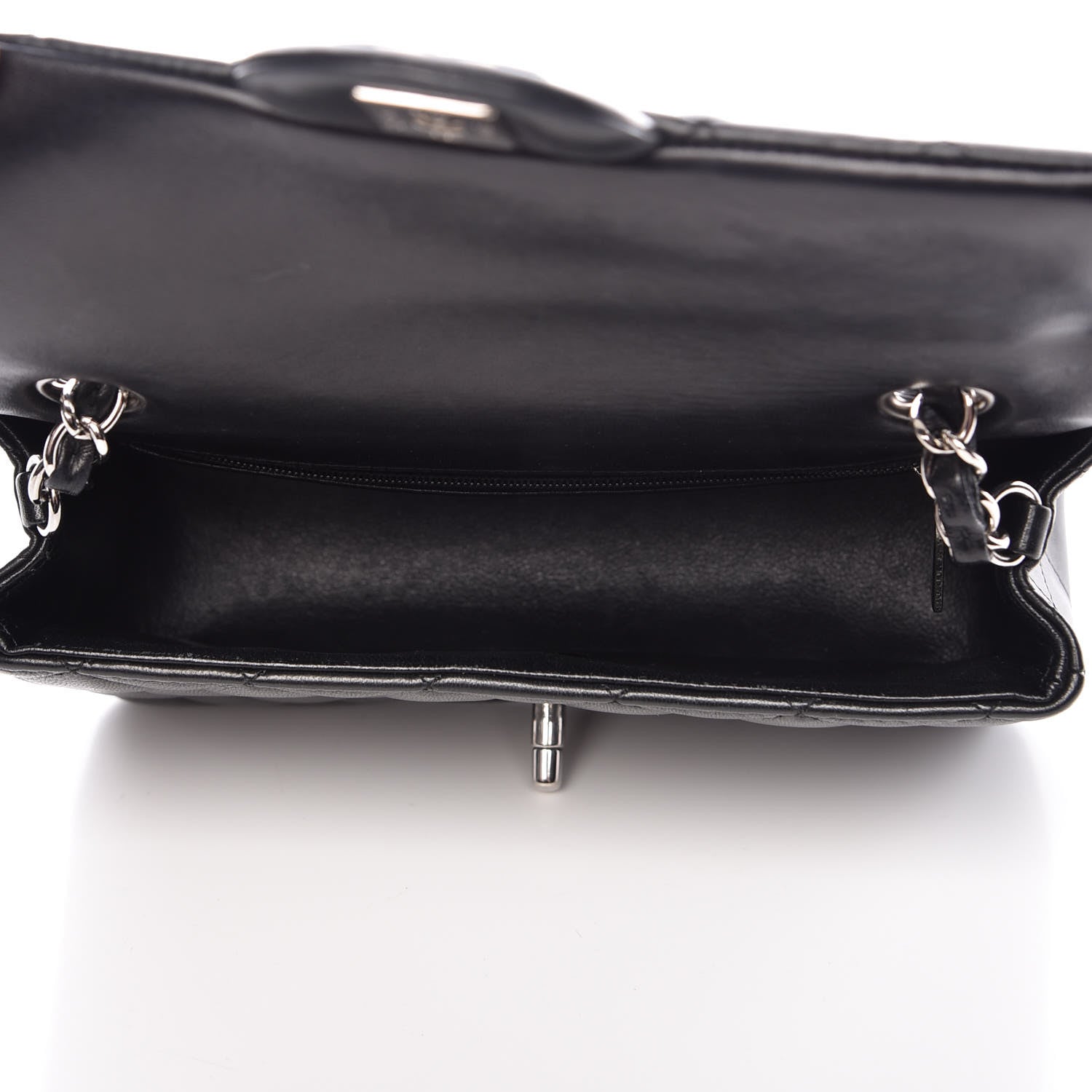 Chanel Lambskin Quilted Mini Rectangular Flap Black 5 of 10