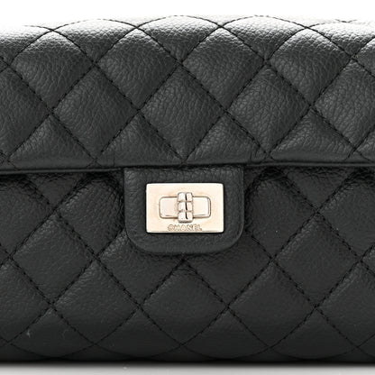 Chanel Grained Calfskin Quilted 2.55 Reissue Flap Belt Bag Clutch Black 9 of 11