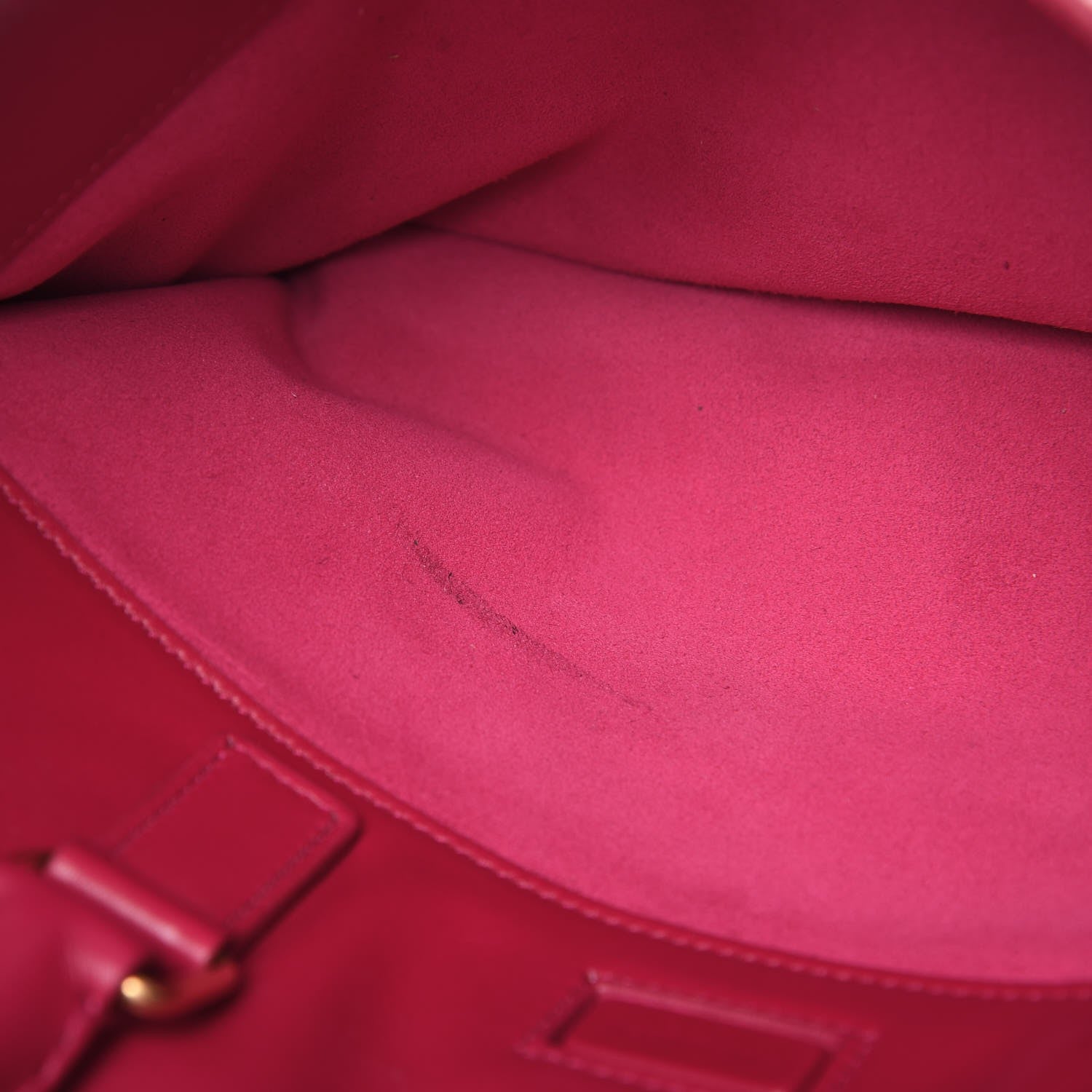 Saint Laurent Calfskin Classic Duffle 6 Fuchsia 10 of 16