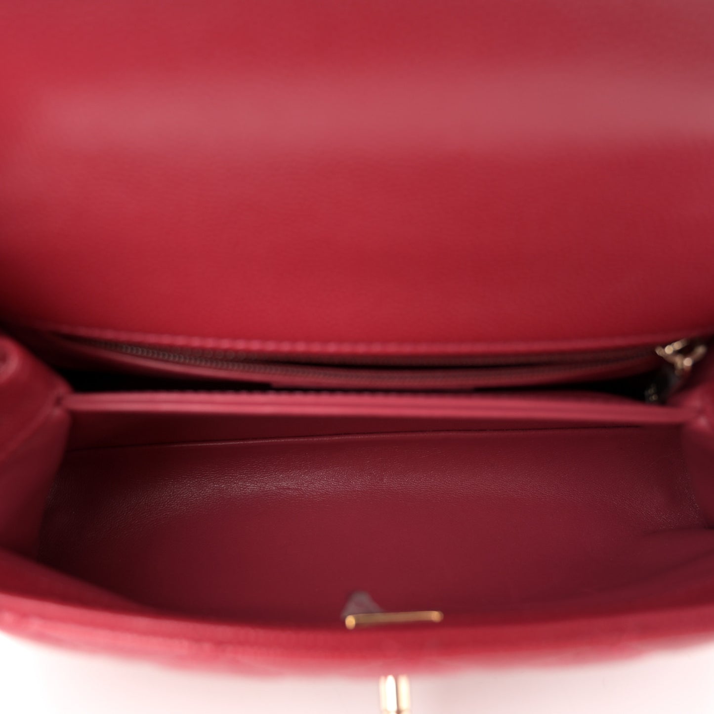 Caviar Quilted Mini Coco Handle Flap Dark Pink