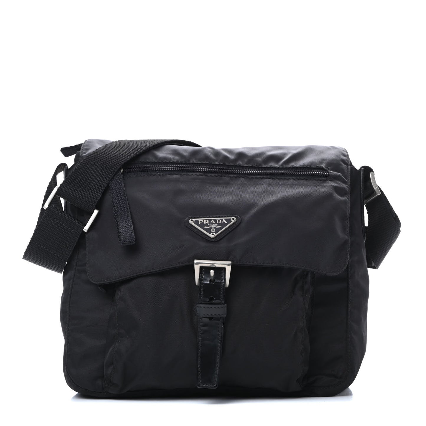 Nylon Vela Messenger Black